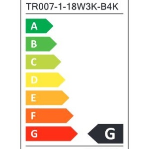Spot LED, accesoriu pentru sinele monofazate Unity, Onda negru 18W 4000K - Img 6
