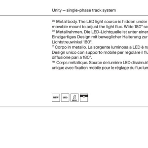 Spot LED, accesoriu pentru sinele monofazate Unity, Rim negru 3000K - Img 7