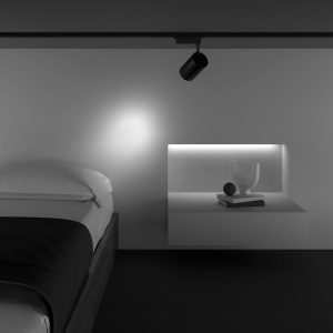Spot LED, accesoriu pentru sinele monofazate Unity, Vuoro negru 26W 4000K - Img 4
