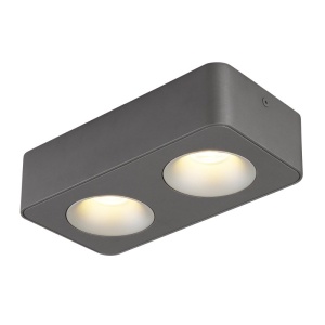 Spot LED aplicat aluminiu gri HANGARAU 2 - Img 1
