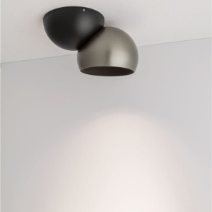 Spot LED aplicat aluminiu LUSA negru/nickel - Img 6