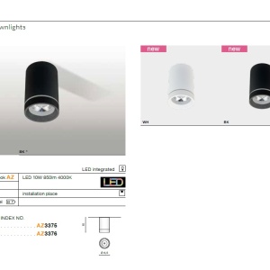 Spot LED aplicat de tavan/plafon Bill alb ZZ AZ3375 75897 universul-luminii.ro