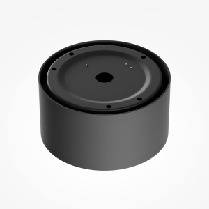 Spot LED aplicat design tehnic Vega D-14cm negru/auriu - Img 6