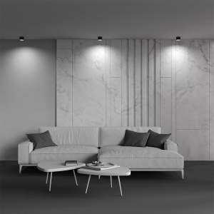 Spot LED aplicat design tehnic Vega D-9cm alb - Img 2