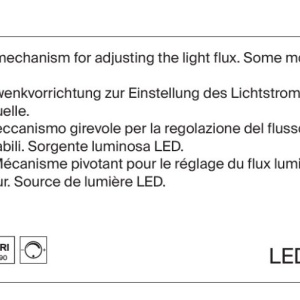 Spot LED aplicat directionabil dimabil design tehnic Yin negru, 4000K 212687 universul-luminii.ro