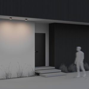 Spot LED aplicat iluminat exterior IP65 Zon IP 15W negru 146527 universul-luminii.ro