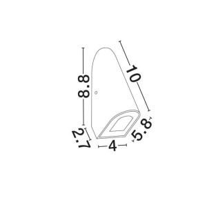 Spot LED aplicat iluminat scari exterior SOREN negru IP65 559807 universul-luminii.ro