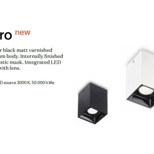 Spot LED aplicat modern Nitro pl square d10 alb - Img 2