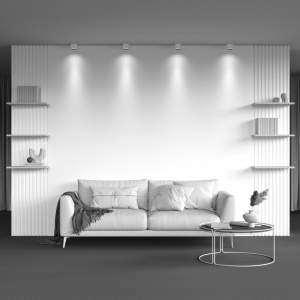 Spot LED aplicat, plafoniera design tehnic Alfa alb 7x7cm, 3000K 83287 universul-luminii.ro