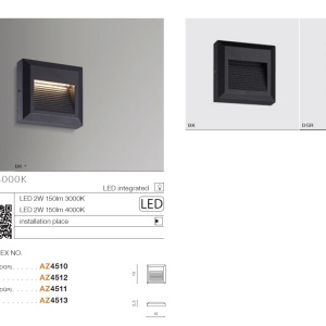 Spot LED de exterior ambiental IP54 AFI negru 4000K 97207 universul-luminii.ro
