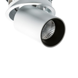 Spot LED dimabil incastrabil, directionabil pentru tavan/plafon LUNA negru 183117 universul-luminii.ro