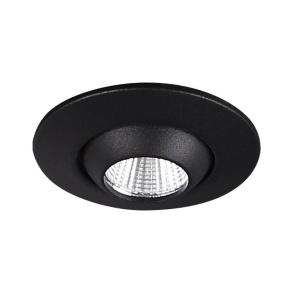 Spot LED directionabil incastrabil tavan fals YUCA ROUND TILTED negru H0105 MX - Img 3