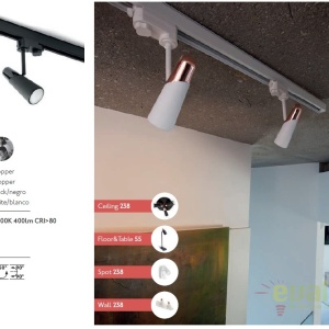 Spot LED directionabil pe sina LAO alb 29046 62177 universul-luminii.ro