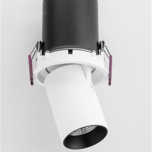 Spot LED incastrabil ajustabil design modern PIN alb - Img 7