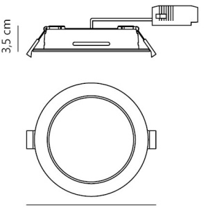 Spot LED incastrabil baie IP44 Manacor 18 alb - Img 6