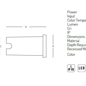 Spot LED incastrabil de exterior iluminat ambiental IP65 Rinus 154517 universul-luminii.ro
