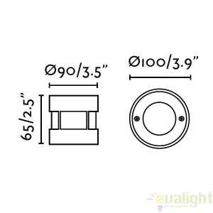 SPOT LED INCASTRABIL DE EXTERIOR Inox Rotund 71498N 56367 universul-luminii.ro
