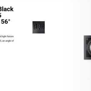 Spot LED incastrabil MINI COLIN-2 Black recessed CRI95 36-50W 2700K 56° 110227 universul-luminii.ro