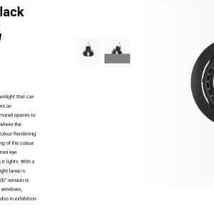 Spot LED incastrabil MINI-OPTIC Black downlight LED CRI95 17/24W 4000K 56° 2110/2875 lm 110817 universul-luminii.ro