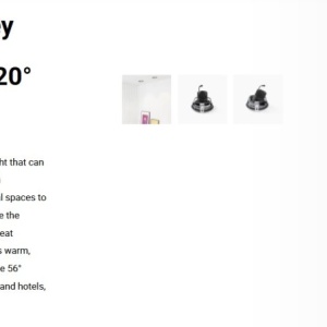 Spot LED incastrabil MINI-OPTIC Grey downlight LED 12/18W 3000K 20° 1685/2260 lm 110457 universul-luminii.ro