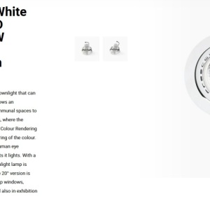 Spot LED incastrabil MINI-OPTIC White downlight LED CRI95 17/24W 4000K 56° 2110/2875 lm 110787 universul-luminii.ro