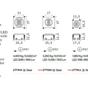 SPOT LED incastrabil orientabil de exterior TAURUS 13W 48047 universul-luminii.ro
