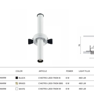 Spot LED incastrabil rotativ retractabil Focus T alama 237247 universul-luminii.ro