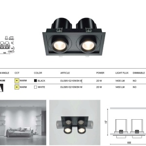 Spot LED incastrabil rotativ retractabil Hidden 2 negru 227697 universul-luminii.ro