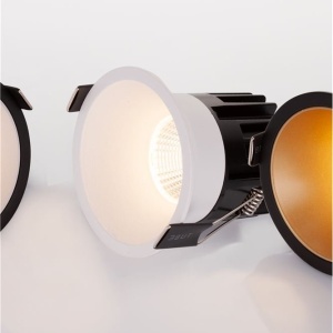Spot LED incastrabil tavan fals / plafon LUELA 3000K negru 141177 universul-luminii.ro
