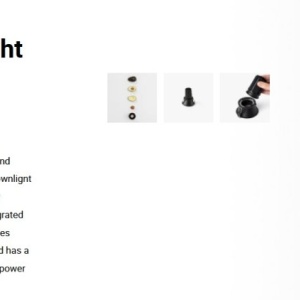 Spot LED incastrabil TULIPA Black recessed downlight 10W 24° 2700K CRI90 triac 112687 universul-luminii.ro