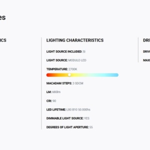 Spot LED incastrabil TULIPA Black recessed downlight 10W 55° 2700K CRI90 triac 112957 universul-luminii.ro