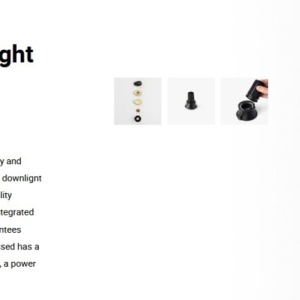 Spot LED incastrabil TULIPA Black recessed downlight 7W 15° 3000K CRI90 triac 111027 universul-luminii.ro