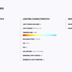 Spot LED incastrabil TULIPA Black recessed downlight 7W 36° 3000K CRI90 111437 universul-luminii.ro