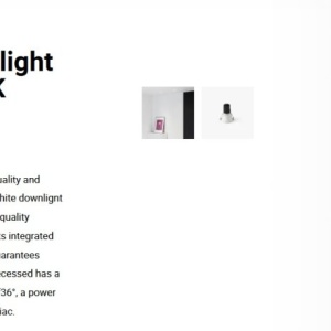 Spot LED incastrabil TULIPA White recessed downlight 10W 36° 2700K CRI90 triac 112757 universul-luminii.ro