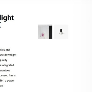 Spot LED incastrabil TULIPA White recessed downlight 10W 36° 3000K CRI90 triac 112827 universul-luminii.ro