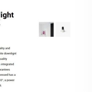 Spot LED incastrabil TULIPA White recessed downlight 10W 55° 4000K CRI90 dali 113037 universul-luminii.ro