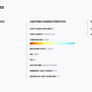 Spot LED incastrabil TULIPA White recessed downlight 7W 15° 2700K CRI90 triac 110887 universul-luminii.ro