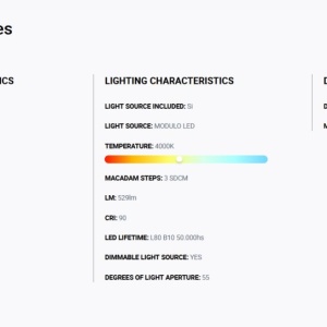 Spot LED incastrabil TULIPA White recessed downlight 7W 55° 4000K CRI90 triac 111777 universul-luminii.ro