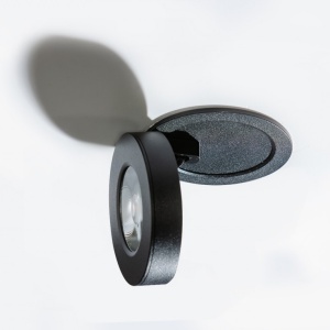 Spot LED incastrat directionabil de tavan/plafon IP54 FRIDA 7W 4000K negru 97647 universul-luminii.ro