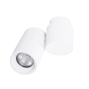 Spot modern directionabil aplicat tavan/plafon MAKALU 1 GU10 alb - Img 3