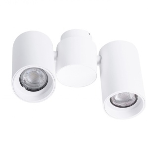 Spot modern directionabil aplicat tavan/plafon MAKALU 2 GU10 alb - Img 3