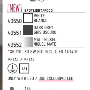 Spot modern Ring 40550 172467 universul-luminii.ro