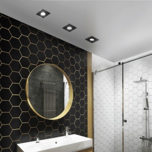 Spot pentru baie incastrabil IP54 Pablo negru 98107 universul-luminii.ro