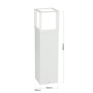 Stalp de exterior IP44 HENRY alb H-60cm - Img 3