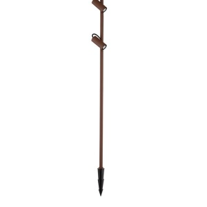 Stalp exterior cu 2 Spoturi directionabile IP65 DARMA H-122cm 251177 universul-luminii.ro