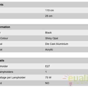 Stalp exterior stil clasic IP43 H110cm Reika negru AL 11-1173/1 schwarz OR 55087 universul-luminii.ro