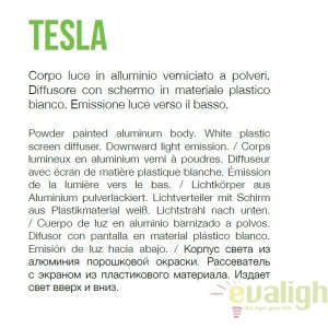 Stalp iluminat exterior design modern TESLA PT4 H60 ANTRACITE 56747 universul-luminii.ro