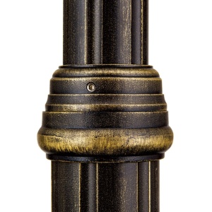 Stalp iluminat exterior stil clasic IP43 H195 Puchberg AL 11K/82506 schwarz-gold/rauch OR 631207 universul-luminii.ro