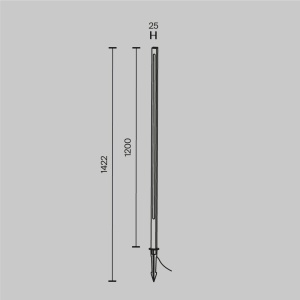 Stalp LED cu tarus iluminat exterior IP65 Pole 120cm 226847 universul-luminii.ro