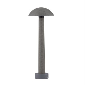 Stalp LED din ciment negru pentru exterior IP65 Tura H-55cm